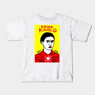 Frida Kahlo pop folk art Kids T-Shirt